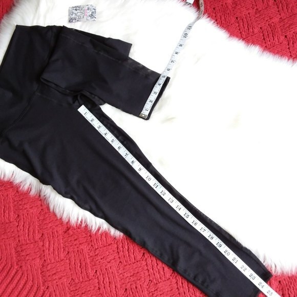 EVCR Leggings Women L Black Active Mesh Leg High Rise - Picture 5 of 9
